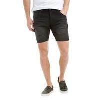 Brave Soul Mens Merlin Denim Short Black