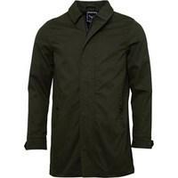 Brave Soul Mens Addington Bonded Cotton Mac Jacket Khaki