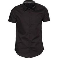 Brave Soul Mens Mombassa Short Sleeve Shirt Black