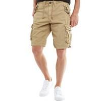 Brave Soul Mens George Cargo Shorts Stone