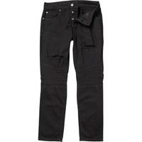 Brave Soul Mens Hawk Biker Jeans Black