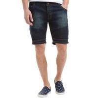 Brave Soul Mens Lasike Denim Short Blue Wash