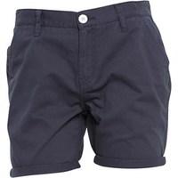 Brave Soul Mens Cotton Twill Shorts Navy