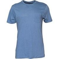 Brave Soul Mens Arkham T-Shirt Light Vintage Blue Marl