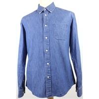 Brand New With Tags M&SSize Medium Denim Long Sleeved Shirt