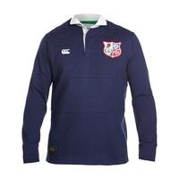 British & Irish Lions Panelled Rugby Shirt - Long Sleeve - Faded Navy, Navy