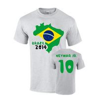 brazil 2014 country flag t shirt neymar 10