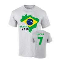 brazil 2014 country flag t shirt lucas 7