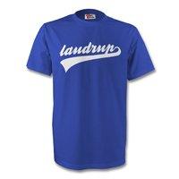 brian laudrup rangers signature tee blue