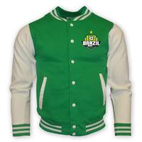 brazil college baseball jacket green