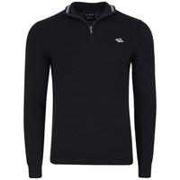 Bryon Zip up Jumper in Navy  Le Shark