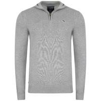 Bryon Zip up Jumper in Grey Marl  Le Shark