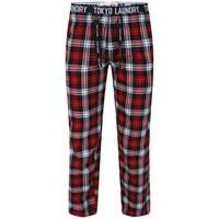 Brush Flannel Lounge Pants in Red Check - Tokyo Laundry