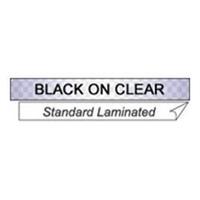 Brother Black On Clear Labelling Tape 12mm