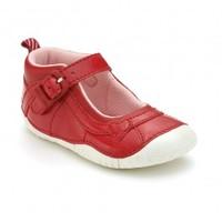 bright red patent girls riptape pre walkers