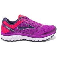 Brooks Women\'s Ghost 9 purple cactus flower/diva pink/patriot blue