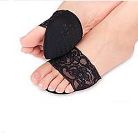 Breathability Insoles Inserts Metatarsal Pads Fabric Non-slip Antalgic High-heeled Socks Black Beige