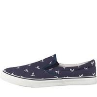 Brave Soul Mens Skate Slip On Trainers Flamingo Print