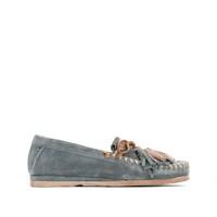 Brigit Leather Loafers with Tassel Trim