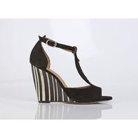 brady leather sandals with fringing detail