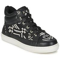 bronx sneak womens shoes high top trainers in black