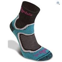 bridgedale womens coolfusion run speed trail socks size l colour turqu ...