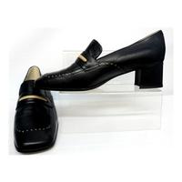 brand new charles dark blue heeled shoes charles size 7 blue slip on s ...
