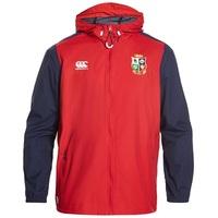 British & Irish Lions Vaposhield Full Zip Showerproof Rain Jacket - Ta, Red