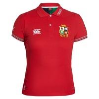 British & Irish Lions Vapodri Cotton Pique Training Polo - Tango Red -, Red