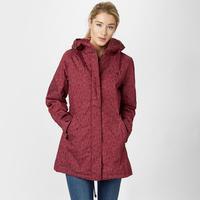 brakeburn womens circles showerproof jacket red