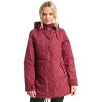 brakeburn womens circles showerproof jacket red