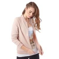 brave soul womens zoe zip through jacket dusty pink