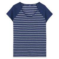 Breton Stripe Linen T-shirt - Shadow Blue