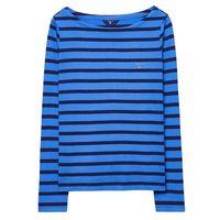 Breton Striped Boatneck T-shirt - Palace Blue