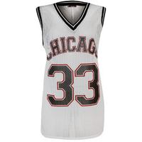 brooklyn chicago 33 vest top white