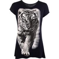 Brenda Tiger T-Shirt - Navy Blue