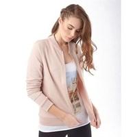 brave soul womens zoe zip through jacket dusty pink