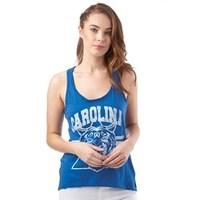 Brave Soul Womens Carolina Printed Vest Retro Royal/White