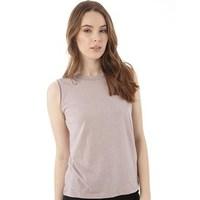 brave soul womens danie sleeveless t shirt dusty rose