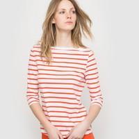 breton t shirt with 34 length sleeves