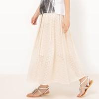 Broderie Anglaise Maxi Skirt