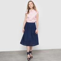 Broderie Anglaise Midi Skirt