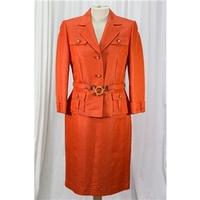 Bright Orange Tahari suit - Size - M Tahari - Orange - Skirt suit