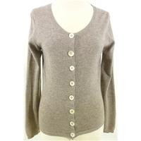 Brora High Quality Soft and Luxurious Pure Cashmere Size 8 Grey Cardigan