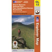 brecon beacons national park os explorer map sheet number ol12