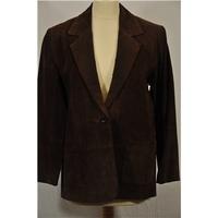 brown suede jacket by savannah size m brown casual jacket coat