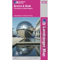 bristol bath os landranger active map sheet number 172