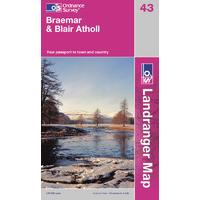 braemar blair atholl os landranger active map sheet number 43