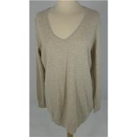 Brand New With Tags M&S Woman Size 16 Beige Cashmere Long Jumper