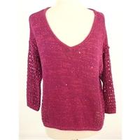 Brand New Without Tags M&S Collection Size 8 Rose Pink Jumper with Pink Sequins